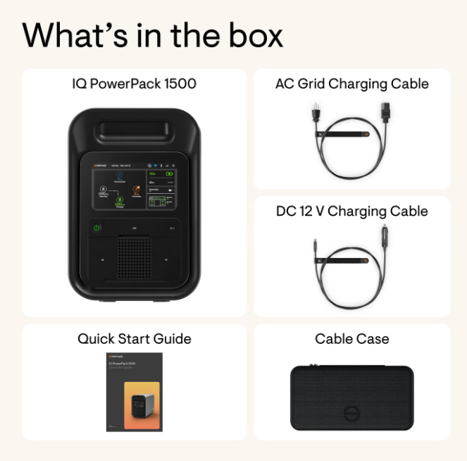 IQ PowerPack 1500 Portable Power Station